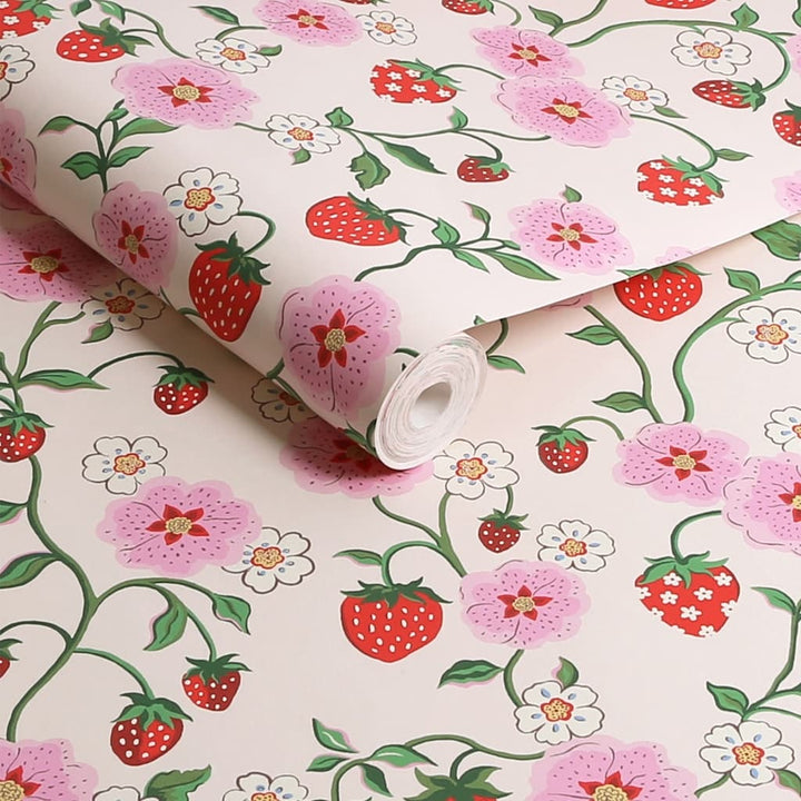 - Cath Kidston Strawberry Spring Wallpaper - 125531 - Decor Warehouse