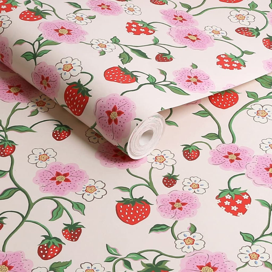 - Cath Kidston Strawberry Spring Wallpaper - 125531 - Decor Warehouse