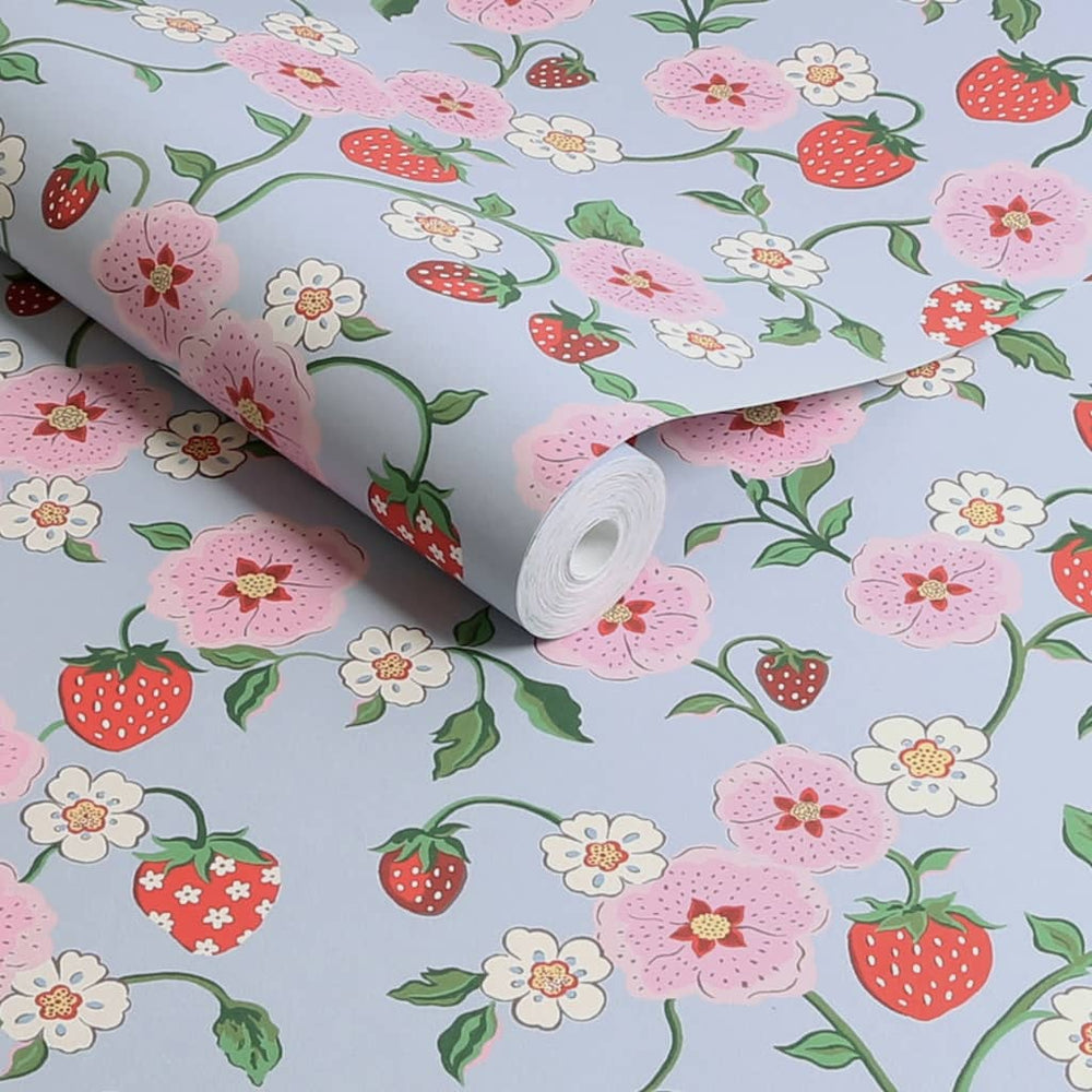 - Cath Kidston Strawberry Summer Wallpaper - 125532 - Decor Warehouse