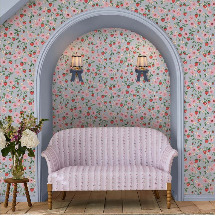 - Cath Kidston Strawberry Summer Wallpaper - 125532 - Decor Warehouse