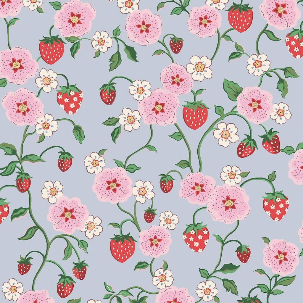 - Cath Kidston Strawberry Summer Wallpaper - 125532 - Decor Warehouse