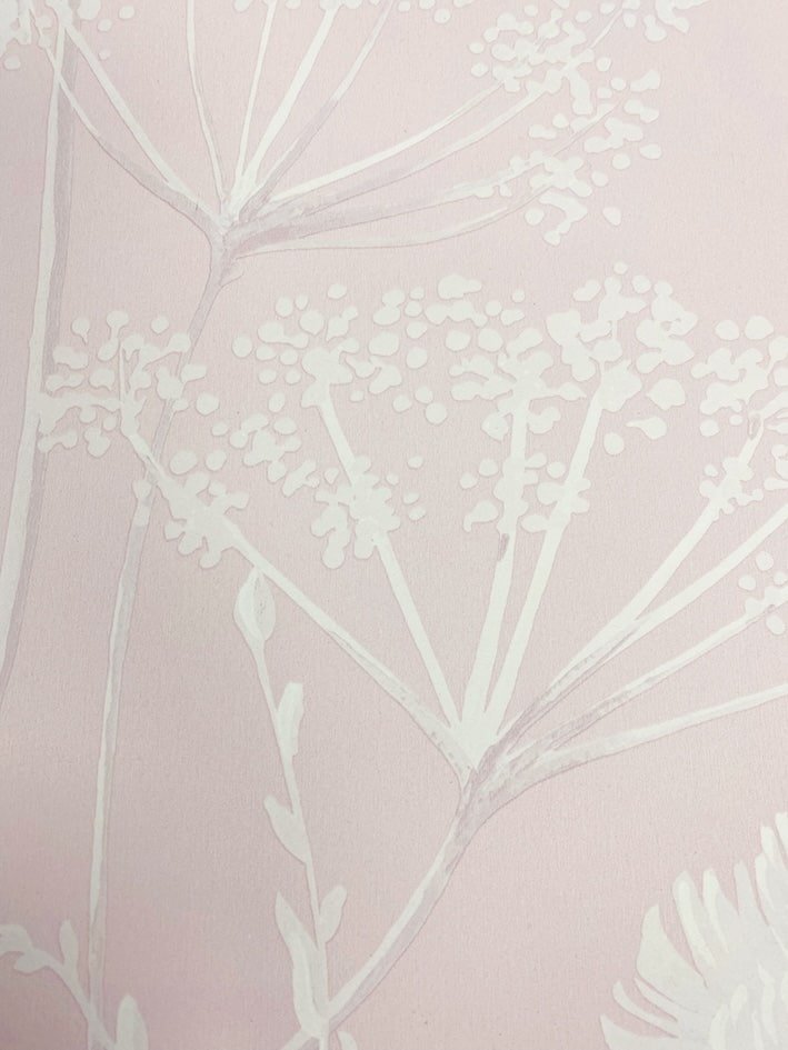 - Catherine Lansfield Meadowsweet Floral Blush Wallpaper - 165582 - Decor Warehouse