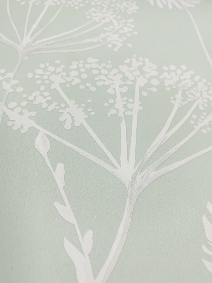 - Catherine Lansfield Meadowsweet Floral Green Wallpaper - 165580 - Decor Warehouse