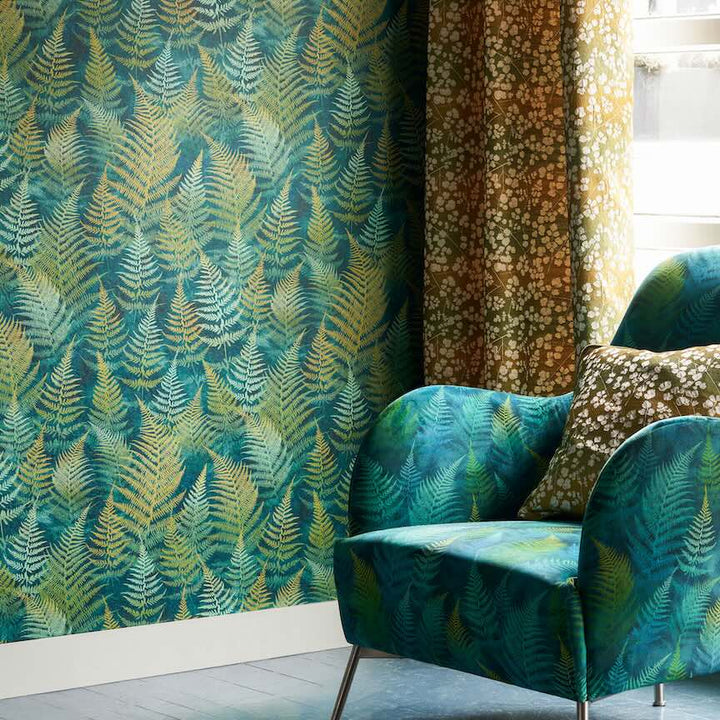 - Clarissa Hulse Woodland Fern Emerald Wallpaper - 120386 - Decor Warehouse