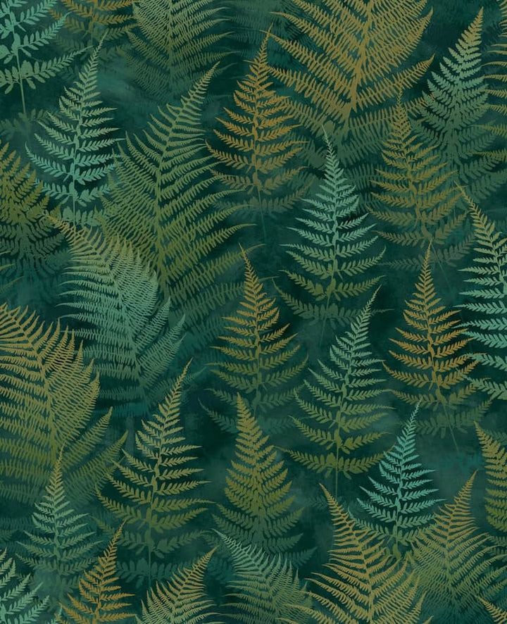 - Clarissa Hulse Woodland Fern Emerald Wallpaper - 120386 - Decor Warehouse