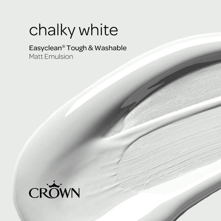 Crown Easyclean Durable Matt Emulsion - Chalky White 2.5L - CRO5093477
