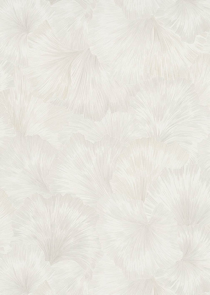 Erismann Floral Leaf Motif Cream Wallpaper - 10373-26
