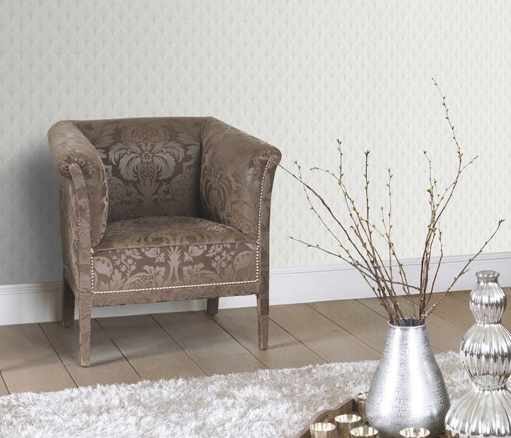 Erismann Versailles Arch Fan Art Deco Silver/Grey Wallpaper - 10346 - 31