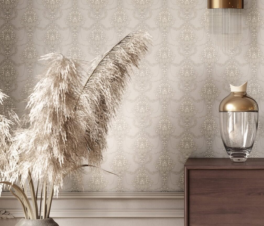 Erismann Versailles Felicite Grey Wallpaper - 10287-37