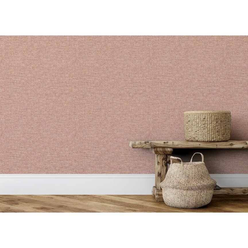 - Esselle Artisan Weave Warm Spice Wallpaper - 100010EH - Decor Warehouse