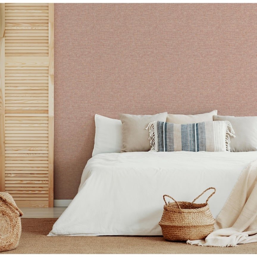 - Esselle Artisan Weave Warm Spice Wallpaper - 100010EH - Decor Warehouse