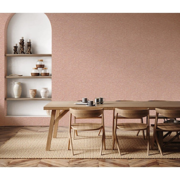 - Esselle Artisan Weave Warm Spice Wallpaper - 100010EH - Decor Warehouse