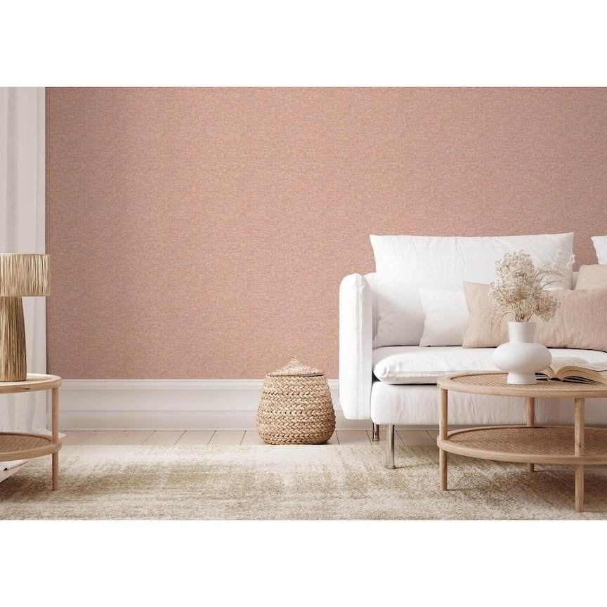 - Esselle Artisan Weave Warm Spice Wallpaper - 100010EH - Decor Warehouse