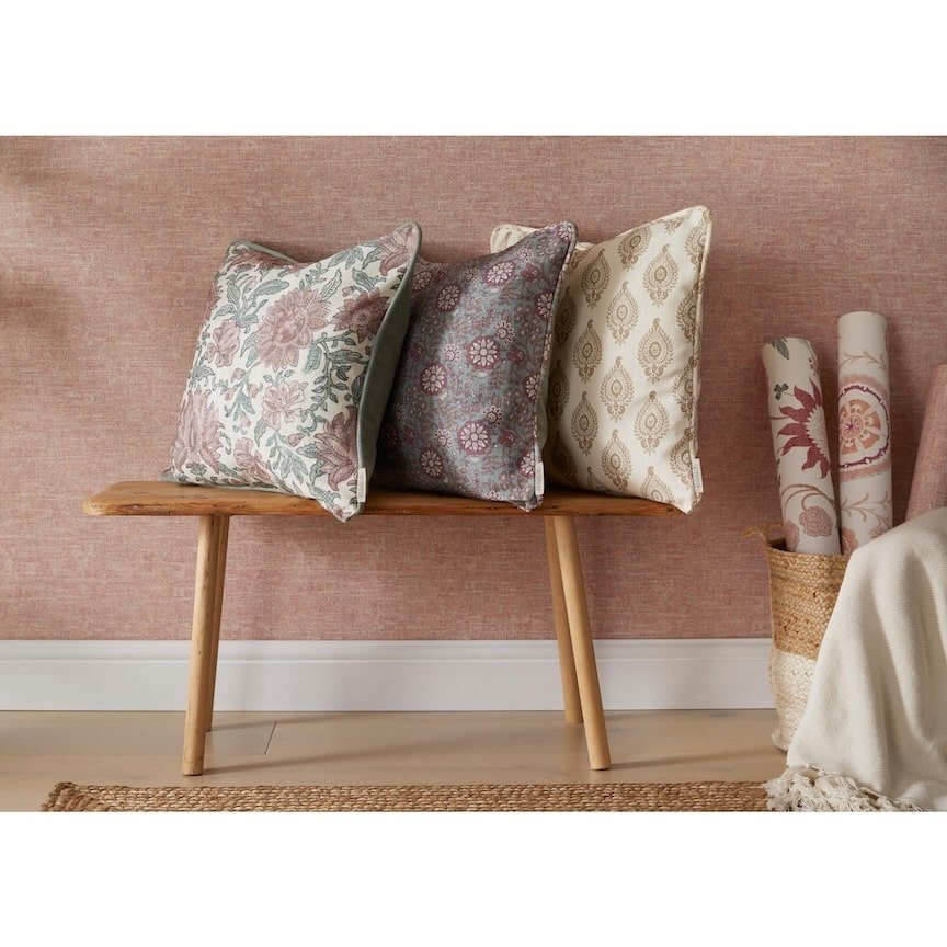 - Esselle Artisan Weave Warm Spice Wallpaper - 100010EH - Decor Warehouse