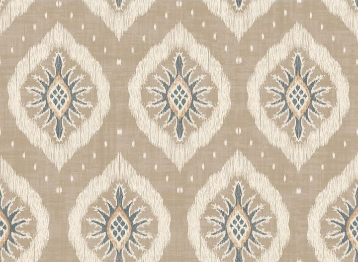- Esselle Odina Ikat Natural Wallpaper - 100036EH - Decor Warehouse
