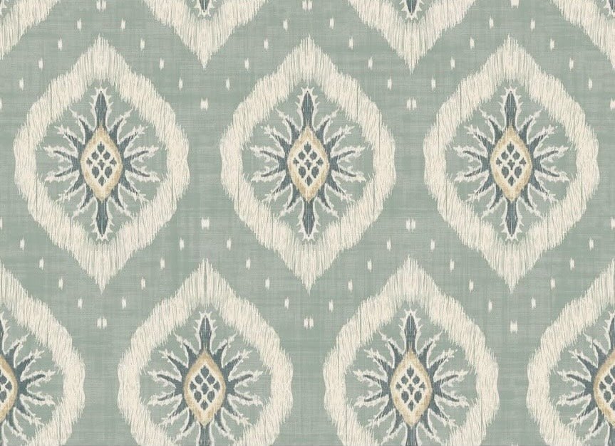 - Esselle Odina Ikat Seafoam Wallpaper - 100037EH - Decor Warehouse