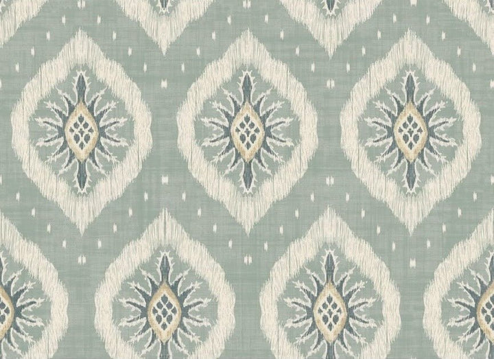- Esselle Odina Ikat Seafoam Wallpaper - 100037EH - Decor Warehouse