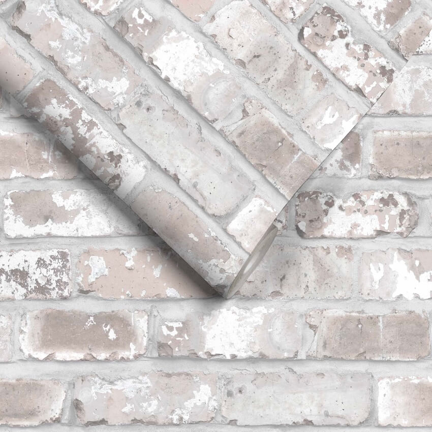- Exposed Brick Effect Wallpaper - WM - 016 - Decor Warehouse