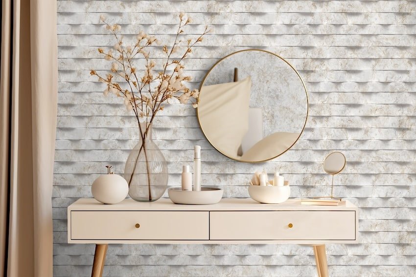 - Flint Camber Cream Wallpaper - M79907 - Decor Warehouse