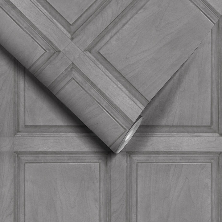 - Grey Wood Panel Wallpaper - WM - 129 - Decor Warehouse