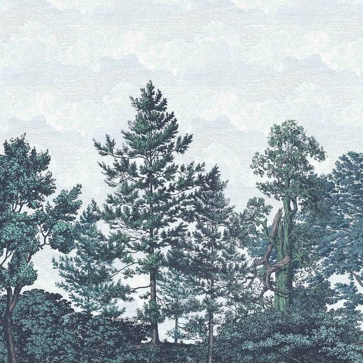 - Heaton Park Blue Mural - WM - 388 - 03 - Decor Warehouse