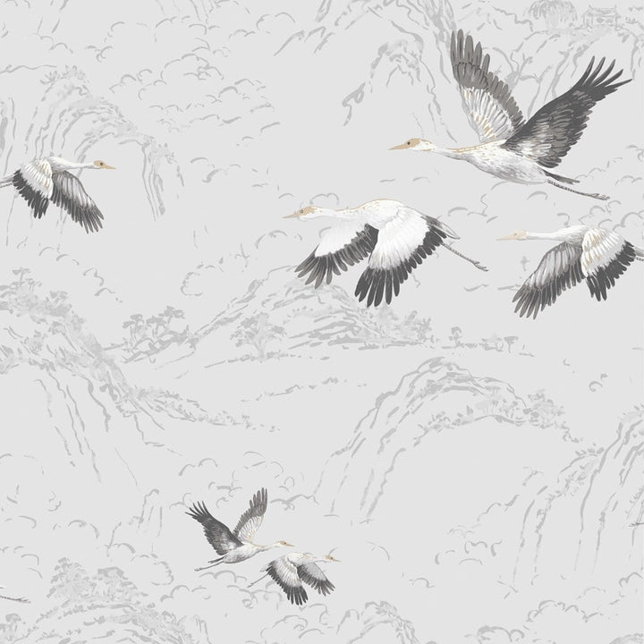 - Laura Ashley Animalia Silver Wallpaper - 113394 - Decor Warehouse