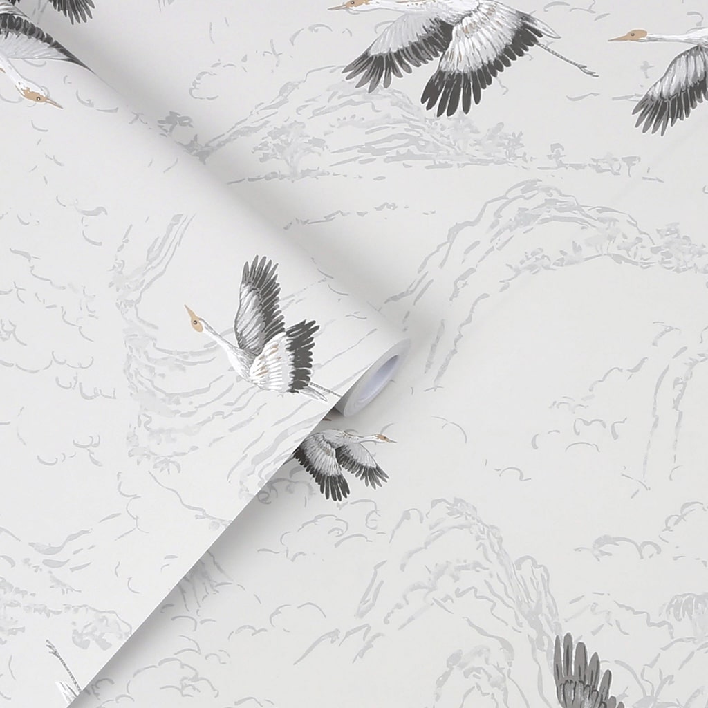 - Laura Ashley Animalia Silver Wallpaper - 113394 - Decor Warehouse