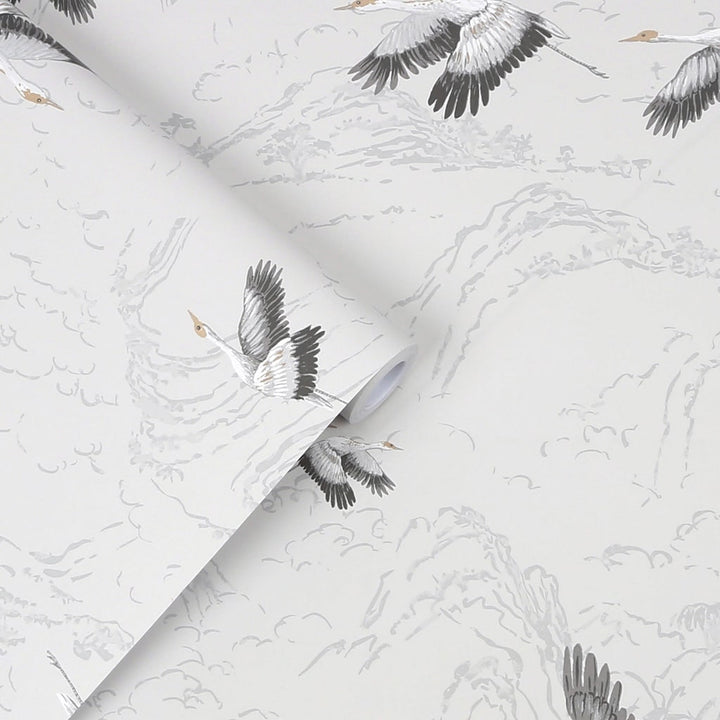 - Laura Ashley Animalia Silver Wallpaper - 113394 - Decor Warehouse