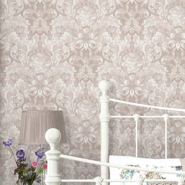 - Laura Ashley Apolline Dove Grey Wallpaper - 119843 - Decor Warehouse