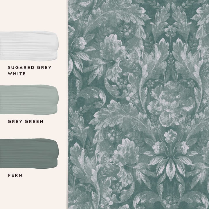 Laura Ashley Apolline Jade Green Wallpaper - 119842