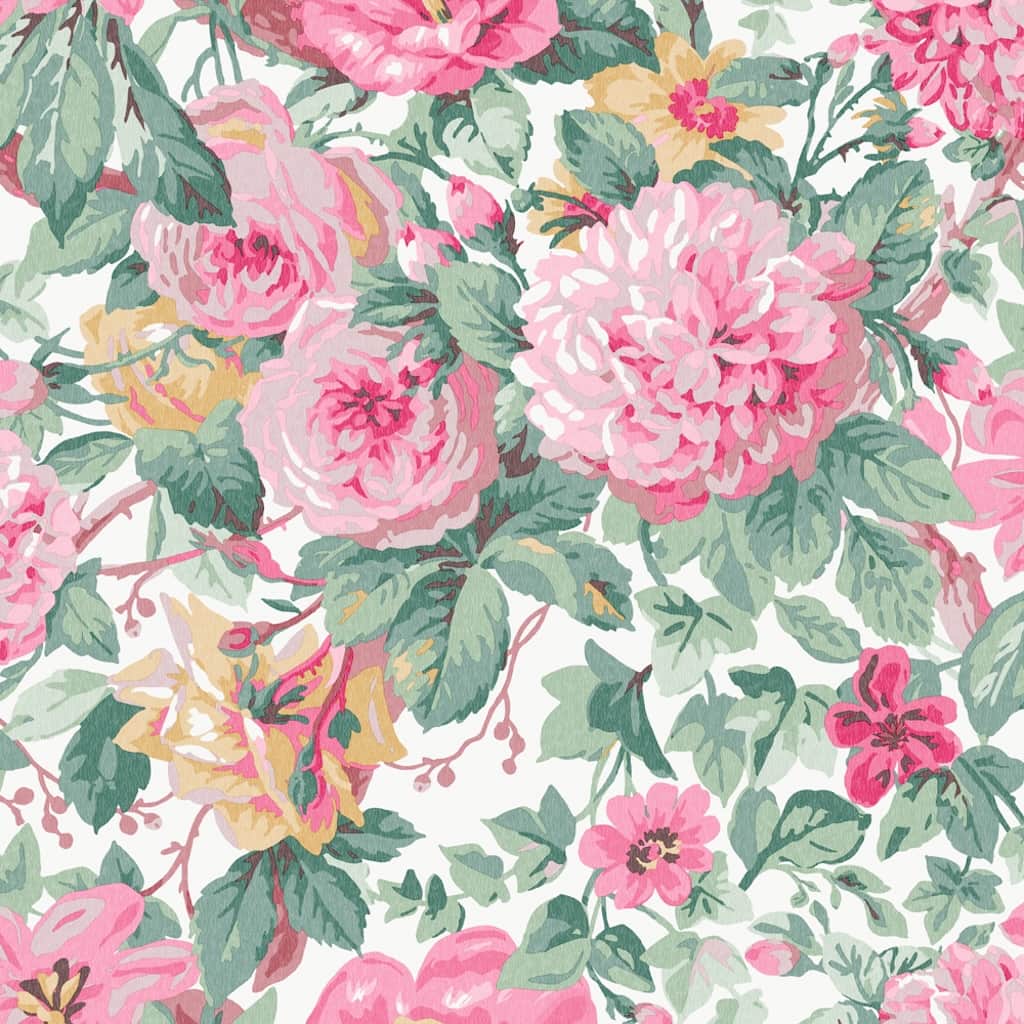 - Laura Ashley Aveline Rose Wallpaper - 115263 - Decor Warehouse