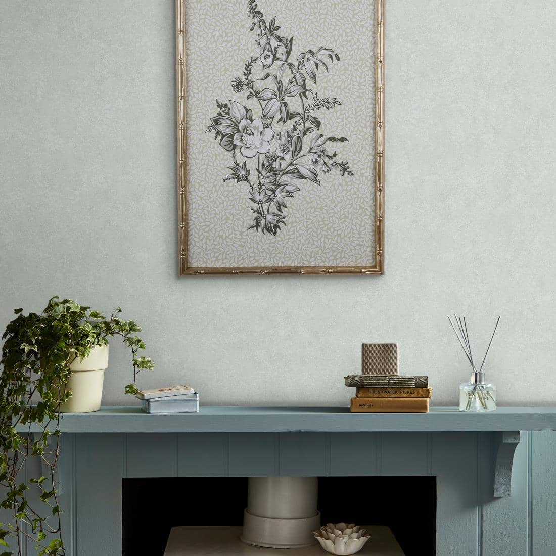 - Laura Ashley Brindley Plaster Duck Egg Wallpaper - 122756 - Decor Warehouse