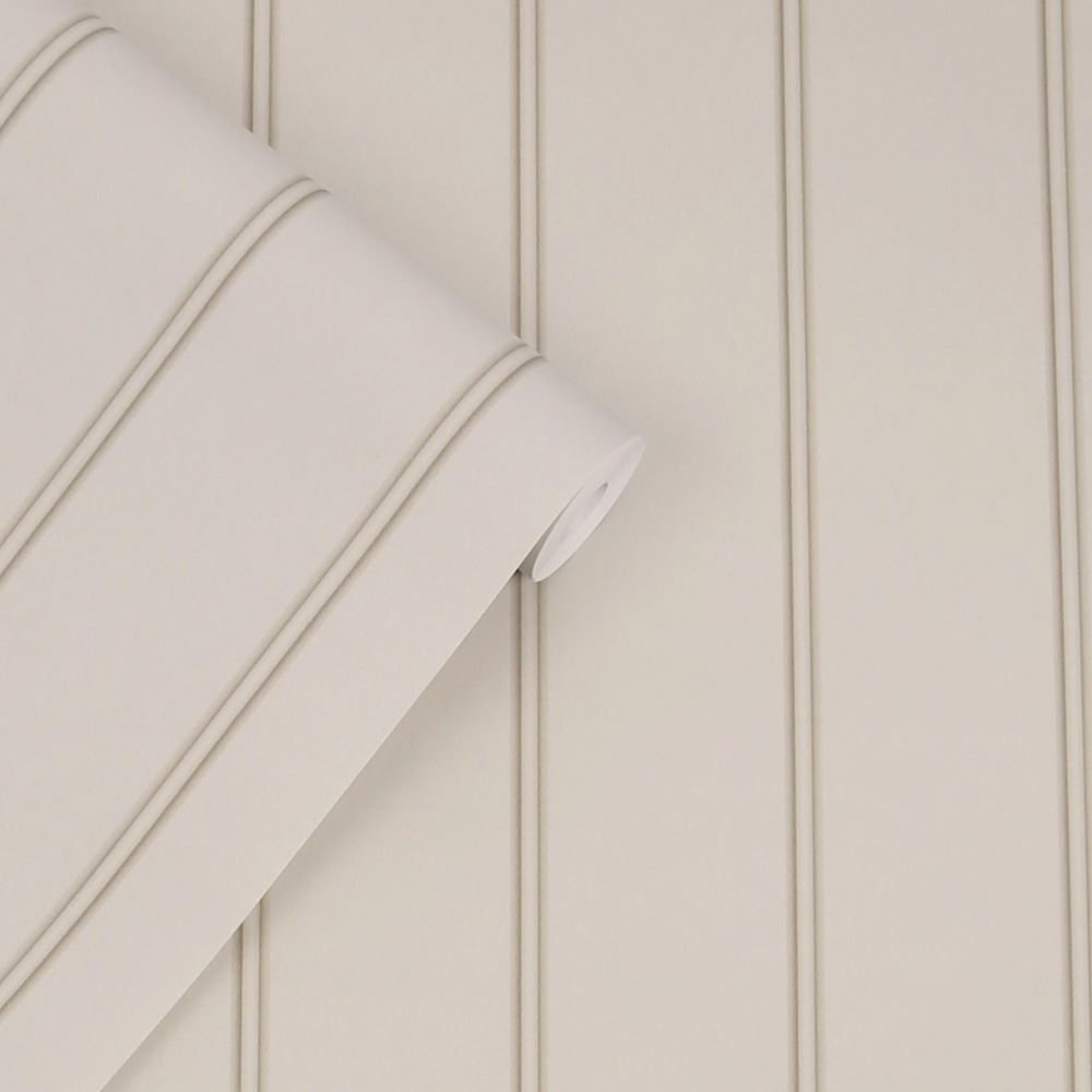 - Laura Ashley Chalford Wood Panelling Dove Grey Wallpaper - 122759 - Decor Warehouse