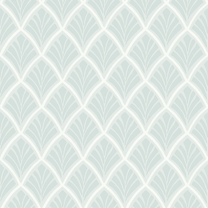 - Laura Ashley Florin Duck Egg Wallpaper - 113376 - Decor Warehouse