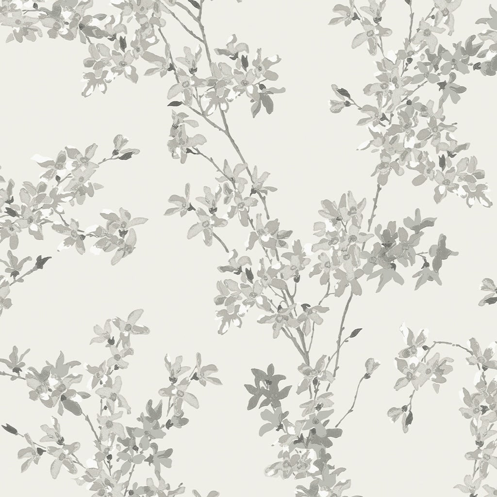 - Laura Ashley Forstyhia Steel Wallpaper - 113349 - Decor Warehouse