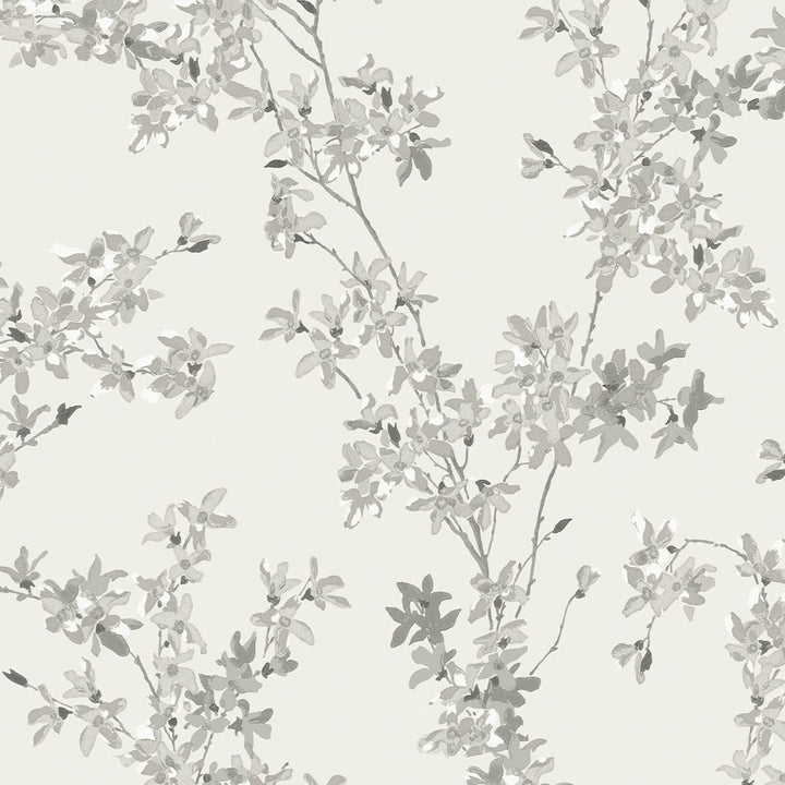 - Laura Ashley Forstyhia Steel Wallpaper - 113349 - Decor Warehouse