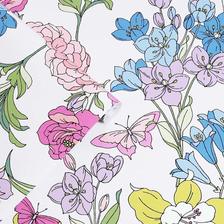 - Laura Ashley Gilly Multi Wallpaper - 119846 - Decor Warehouse