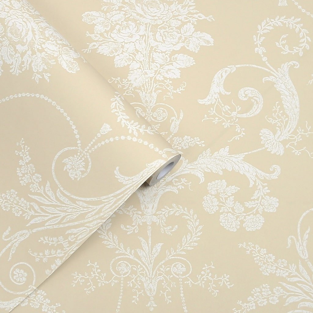 - Laura Ashley Josette Linen Wallpaper - 113384 - Decor Warehouse