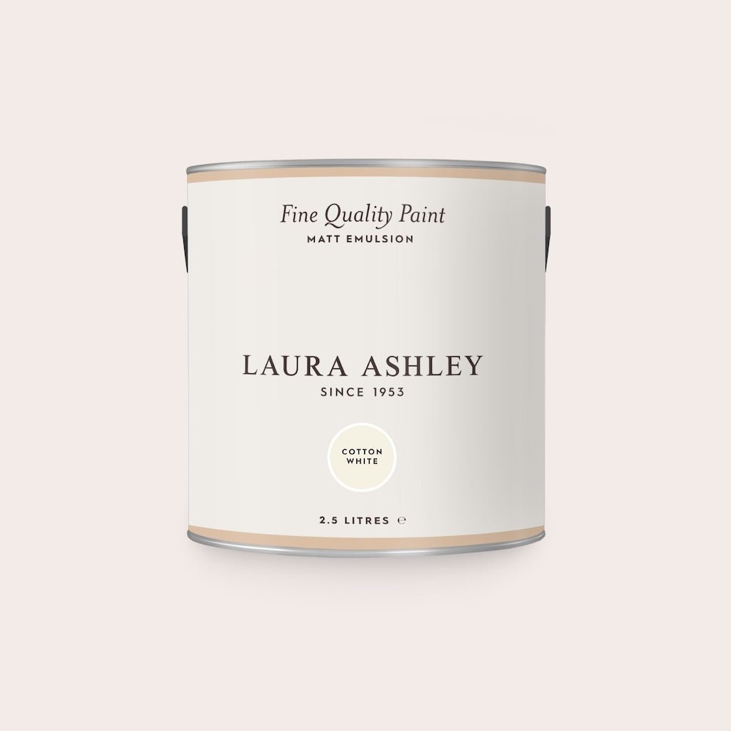 - Laura Ashley Matt Emulsion Paint - Cotton White - 2.5L - 113647 - Decor Warehouse
