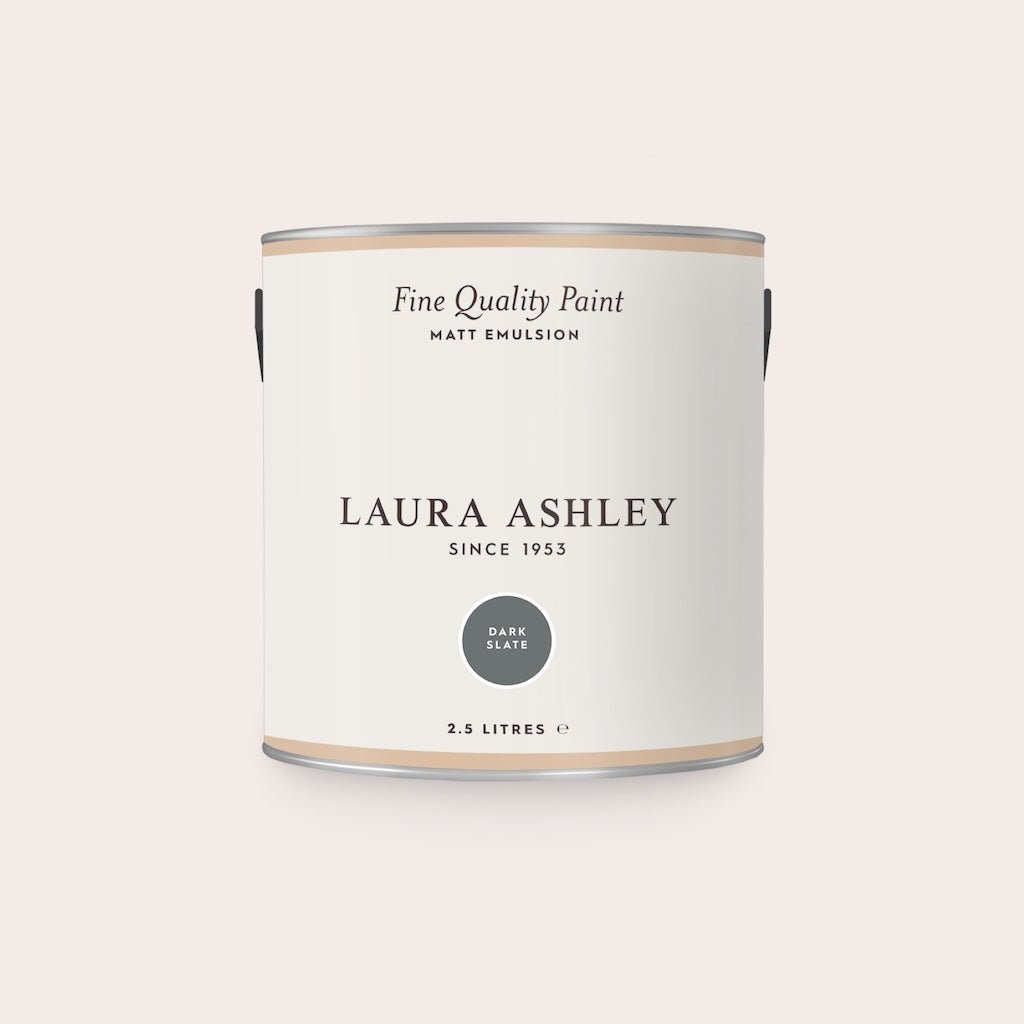 - Laura Ashley Matt Emulsion Paint - Dark Slate - 2.5L - 113685 - Decor Warehouse