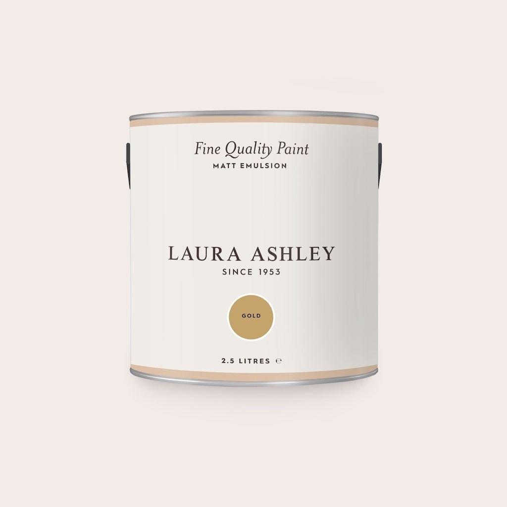 - Laura Ashley Matt Emulsion Paint - Gold - 2.5L - 113657 - Decor Warehouse
