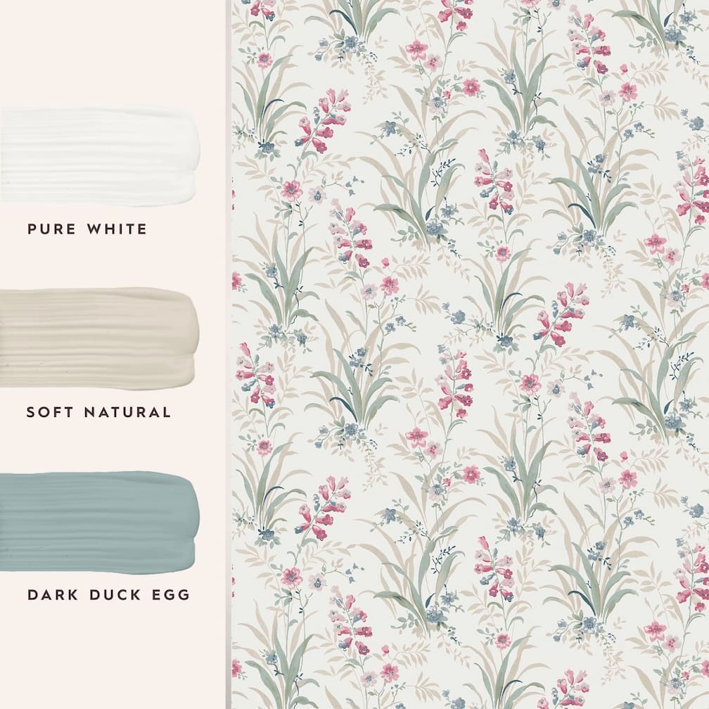 Laura Ashley Mosedale Posy Wallpaper - 122750