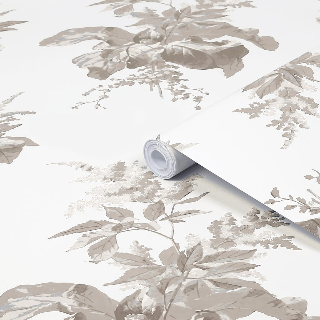 - Laura Ashley Naberth Dove Grey Wallpaper - 119850 - Decor Warehouse