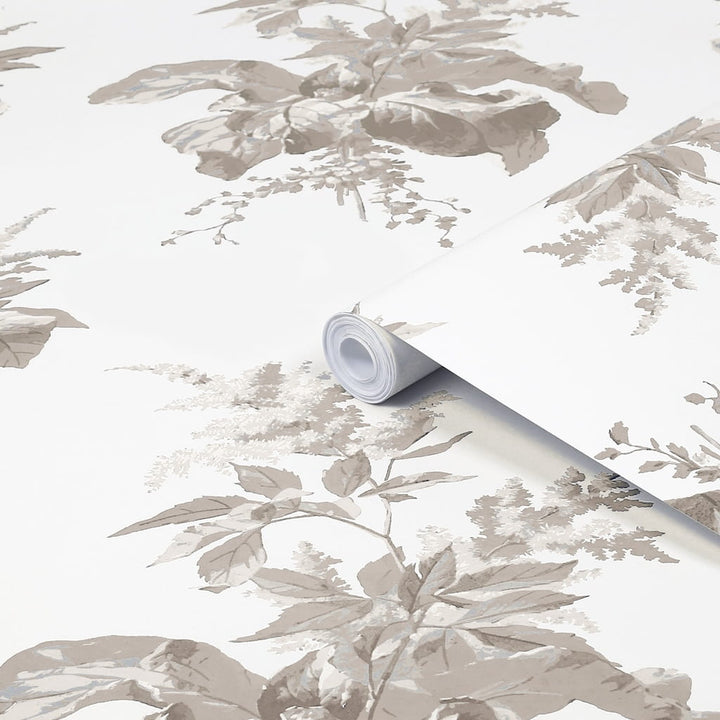 - Laura Ashley Naberth Dove Grey Wallpaper - 119850 - Decor Warehouse
