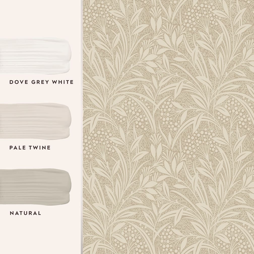 Laura Ashley Natural Barley Wallpaper - 113340