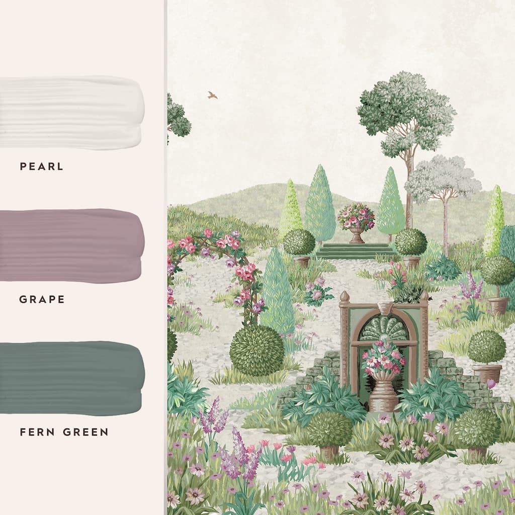 - Laura Ashley Naunton Folly Mural - 122770 - Decor Warehouse