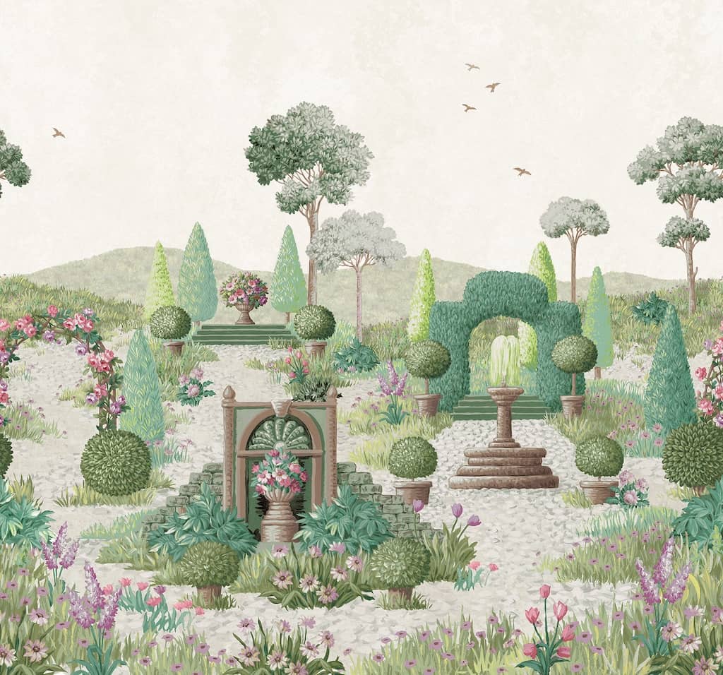 - Laura Ashley Naunton Folly Mural - 122770 - Decor Warehouse