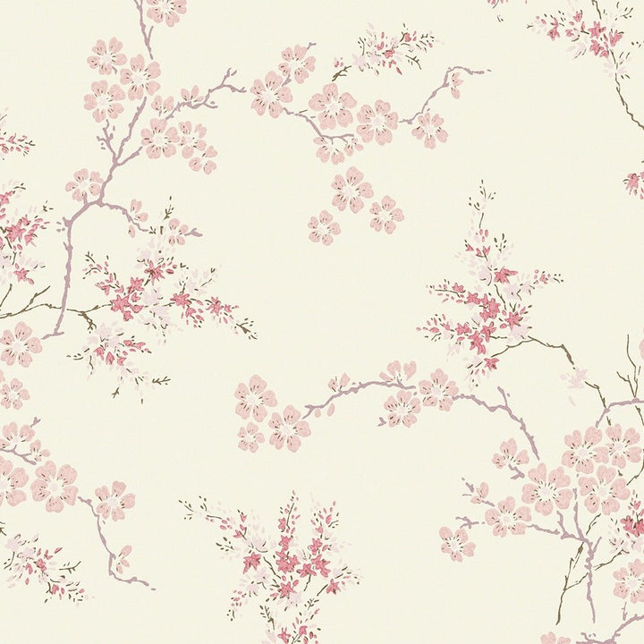 - Laura Ashley Oriental Blossom Blush Wallpaper - 113388 - Decor Warehouse