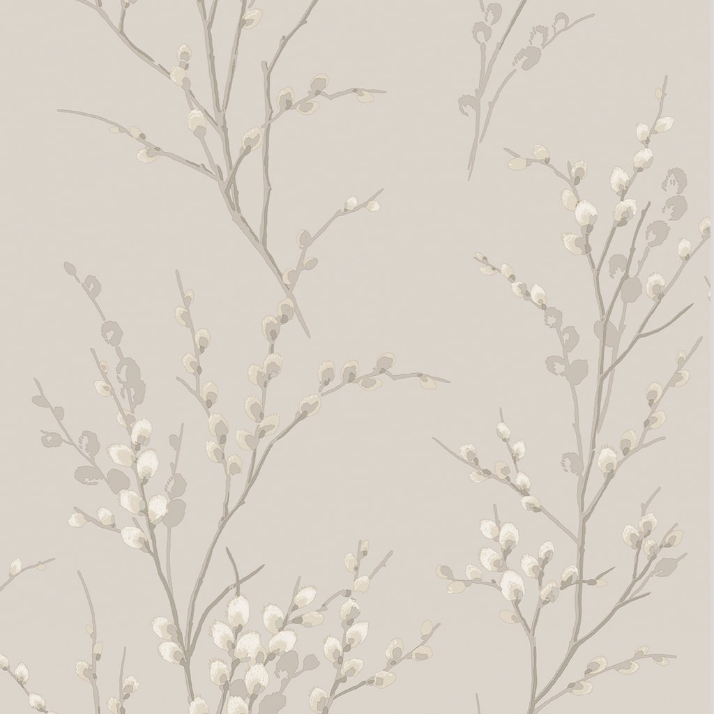- Laura Ashley Pussy Willow Dove Grey Wallpaper - 113361 - Decor Warehouse