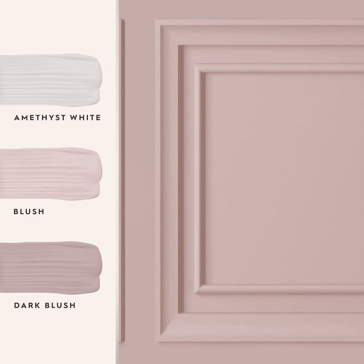 Laura Ashley Redbrook Wood Panel Blush Wallpaper - 115257